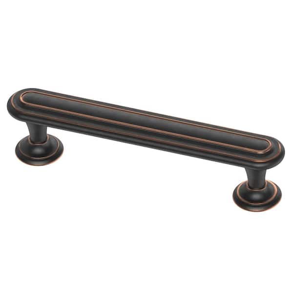 Liberty Harmon 3-3/4 in. (96mm) Center-to-Center Bronze with Copper Highlights Drawer Pull