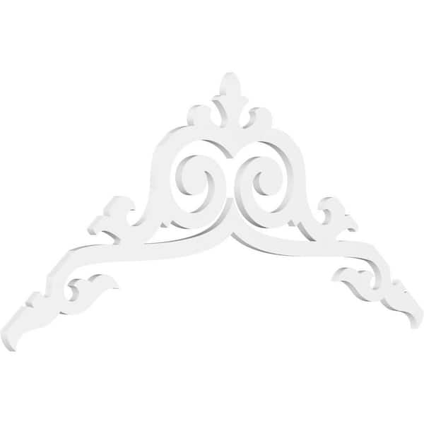 Ekena Millwork Baile 1 in. D x 30 in. W x 72 in. L Signature Urethane Gable Pediment