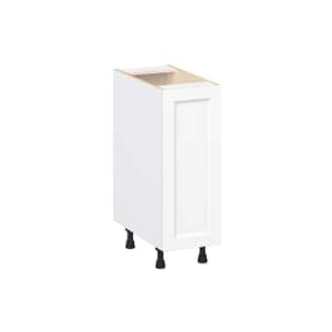 Laramie 12 in. W x 24 in. D x 34.5 in. H Assembled Full Height Door Base Kitchen Cabinet in Painted Bright White