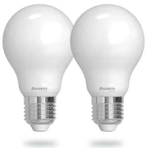 9-Watt A19 LED Light Bulbs Warm Dimming 3000K (Soft White) - 1800K (Candlelight) 800 Lumens (2-Pack)