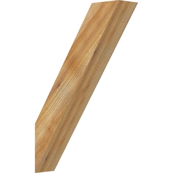 Ekena Millwork 4"W x 16"D x 24"H Traditional Rough Sawn Knee Brace, Western Red Cedar