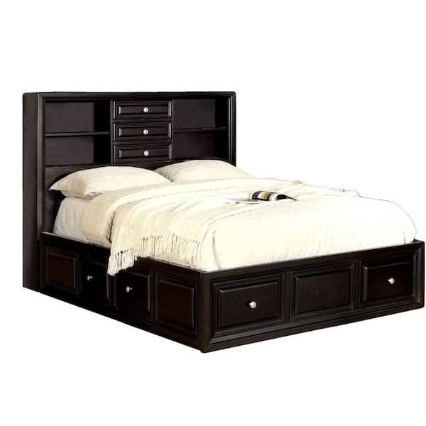 Unbranded Jean Brown Wood Frame Queen Platform Bed
