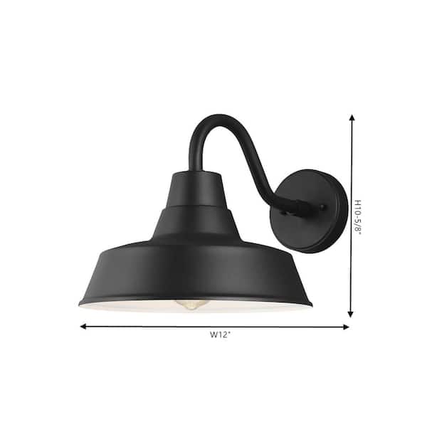 Barn Light 1 Light Matte Black Modern Farmhouse Outdoor Small Lantern Wall Sconce