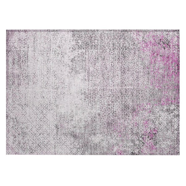 Chantille Machine Washable Indoor/Outdoor Abstract ACN2743 Pink 2 ft. x 3 ft. Accent Rug