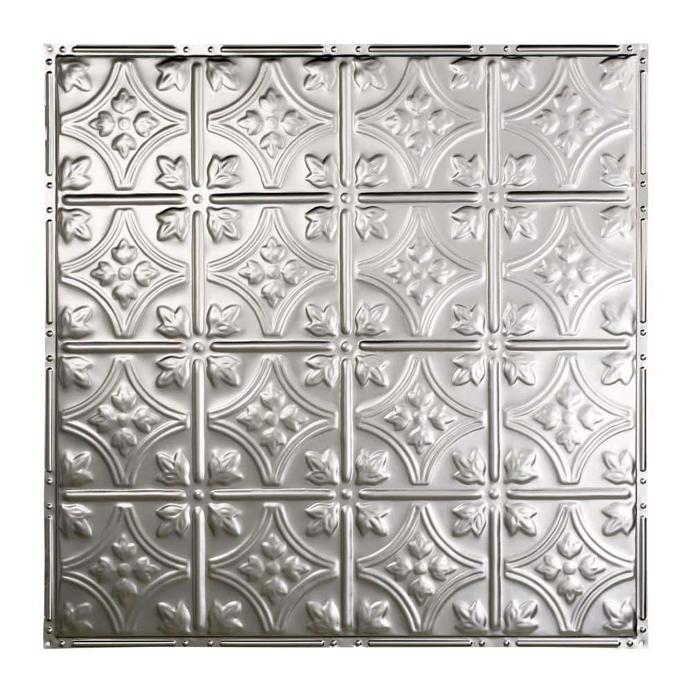 Great Lakes Tin Hamilton ft. x ft. Nail-Up Tin Ceiling Tile in  Unfinished (Case of 5) T5203 The Home Depot