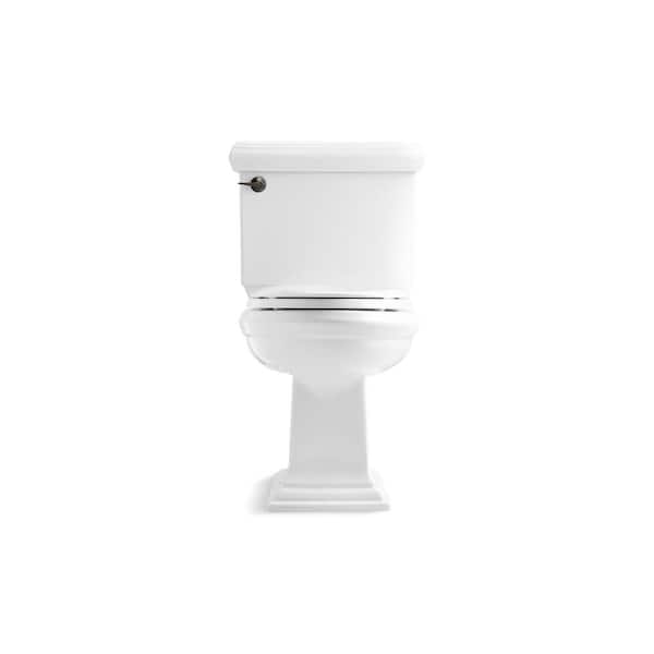KOHLER Cachet Quiet-Close Elongated Closed Front Toilet Seat with Grip-Tight Bumpers in White