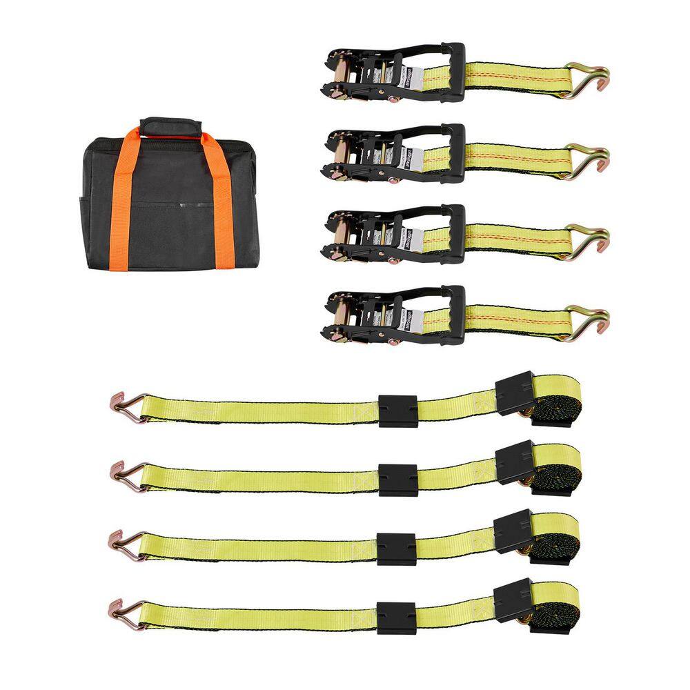 Wheel Chock Tie-Down Kit, Deck-Style Trailer Tie Down Strap, Car Tie Down Kit with J-Hook, Break Strength 10009 lbs. price history on PriceWatchPro
