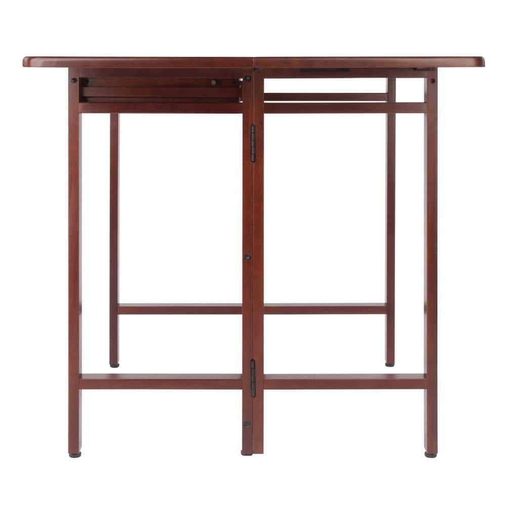 Walnut 41.73'' Extendable Solid Wood Dining Table