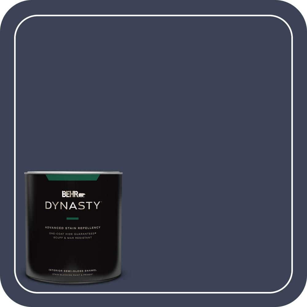 1 qt. Home Decorators Collection #HDC-CL-26A Indigo Ink Semi-Gloss Enamel Interior Stain-Blocking Paint & Primer price history on PriceWatchPro