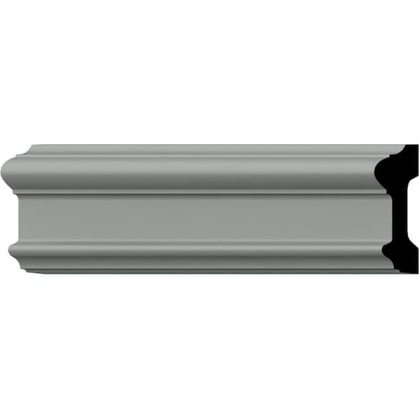 Ekena Millwork SAMPLE - 1-1/4 in. x 12 in. x 3-5/8 in. Polyurethane Bedford Chair Rail Moulding