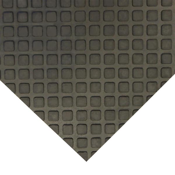 Rubber-Cal Maxx-Tuff 1/2 in. x 48 in. x 72 in. Black Heavy Duty Rubber Floor Protection Mat