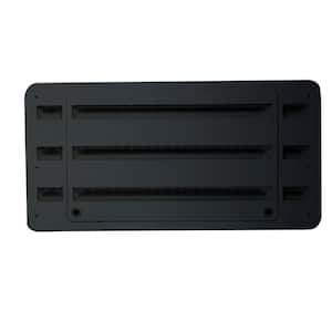 Refrigerator Upper/Lower Plastic Side-By-Side Vent - Black