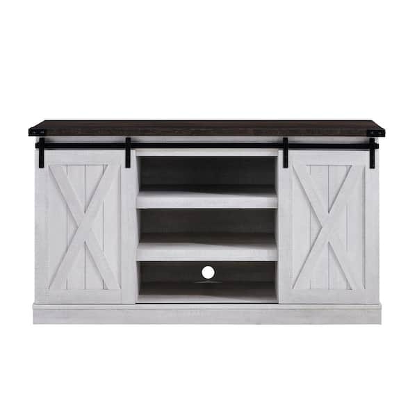 EDYO LIVING 54 in. Gray TV Stand for TVs up to 60 in.