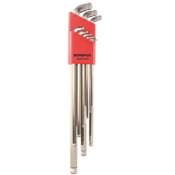 Bondhus Metric Stubby Double Ball End L-Wrench Set with BriteGuard Finish (9-Piece)