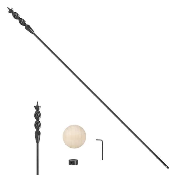 Flexible Auger Installer Drill Bit with Guide Ball Kit 54 in. Wire Pulling Fish Bit for Walls Standalone