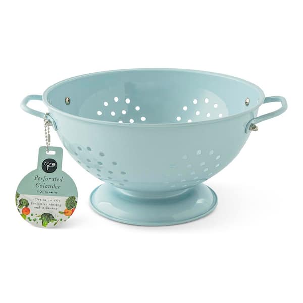 Blue 3 qt. Perforated Colander
