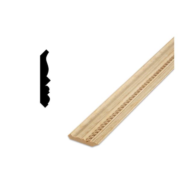 DecraMold DM268EM 3/4 in. x 2-3/4 in. Solid Pine Chair Rail Moulding