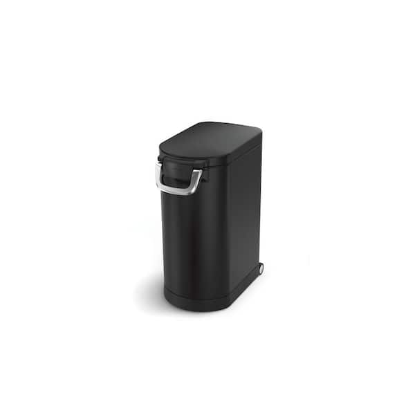 simplehuman 4-Liter Matte Black Stainless Steel Compost Caddy + Reviews, Crate & Barrel in 2023