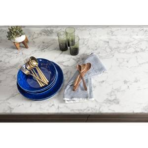 3 in. x 5 in. Laminate Sheet Sample in Marmo Bianco with Premium Textured Gloss Finish