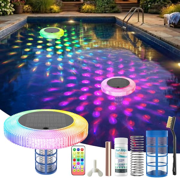 AVATAR CONTROLS Solar Pool Ionizer with RGB Light IP68 Waterproof