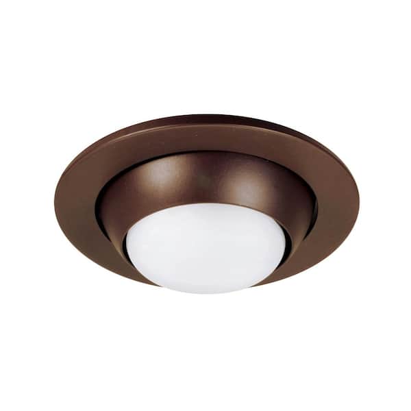 4 in. Oil Rubbed Bronze Recessed Eyeball Trim