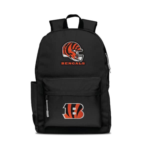 Mojo Cincinnati Bengals 2-Logo 17 in. Black Campus Laptop Backpack