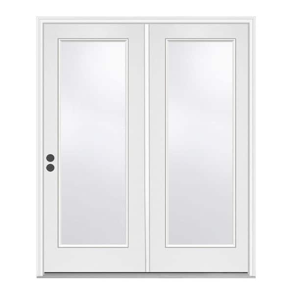 JELD-WEN 72 in. x 80 in. Primed Steel Right-Hand Inswing Full Lite ...