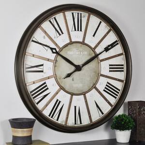 Black Alden Marbleized Clock FirsTime & Co Plastic 19.75 x 1.88 x 19.75 inches