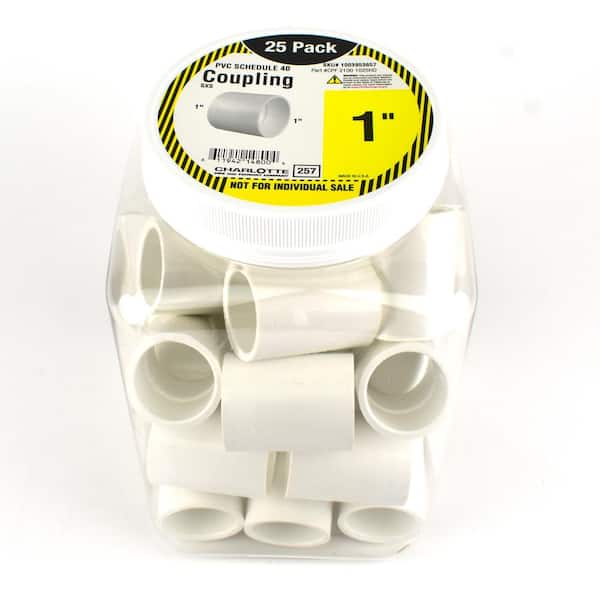Cement Hubs 10-Pack Sch Charlotte Pipe 1" In X 1" in New 40 PVC Coupling