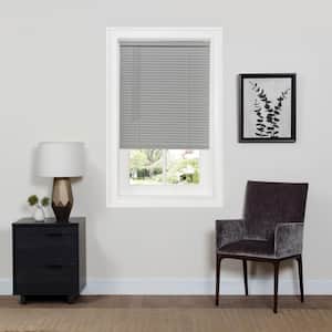 GII Deluxe Sundown Grey Cordless Room Darkening Vinyl Mini Blind with 1 in. Slats 48 in. W x 64 in. L