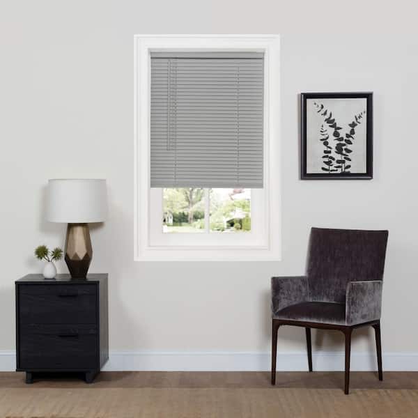 ACHIM GII Deluxe Sundown Grey Cordless Room Darkening Vinyl Mini Blind with 1 in. Slats 48 in. W x 64 in. L