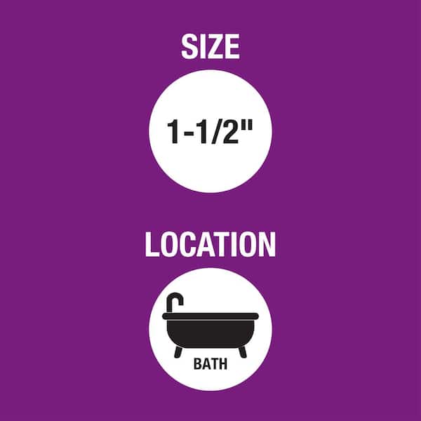 1-1/2 in. x 1-1/4 in. Sink Drain Pipe Rubber Slip-Joint Washer (2-Pack)