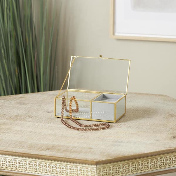 Clear Glass store Box Jewelry Box Large Glass Display Box