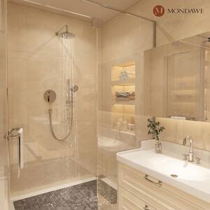 Retro Series 3-Spray Patterns with 1.8 GPM 8 in. Rain Wall Mount Dual Shower Heads with Handheld in Brushed Nickel