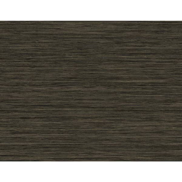 Seabrook Designs 60.75 sq. ft. Espresso Rauma Embossed Vinyl Unpasted Wallpaper Roll