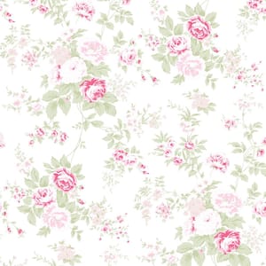 Rachel Ashwell Wildflower Pink Wallpaper Sample