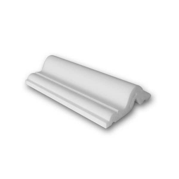 ORAC DECOR 5/8 in. D x 2 in. W x 4 in. L. Primed White Plain Polystyrene Panel Moulding Sample