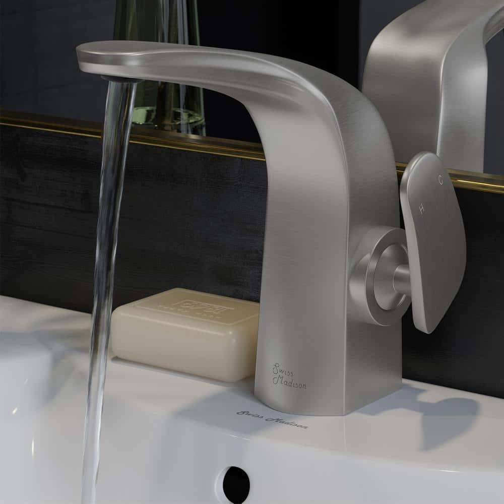 Chateau Brushed Nickel Single-Handle Bathroom Faucet