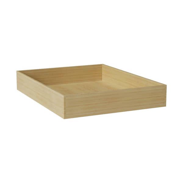 26 in. W x 20.4 in. D x 3.3 in. H in Wood Color Rollout Drawer for Kitchen Cabinets and Shelves