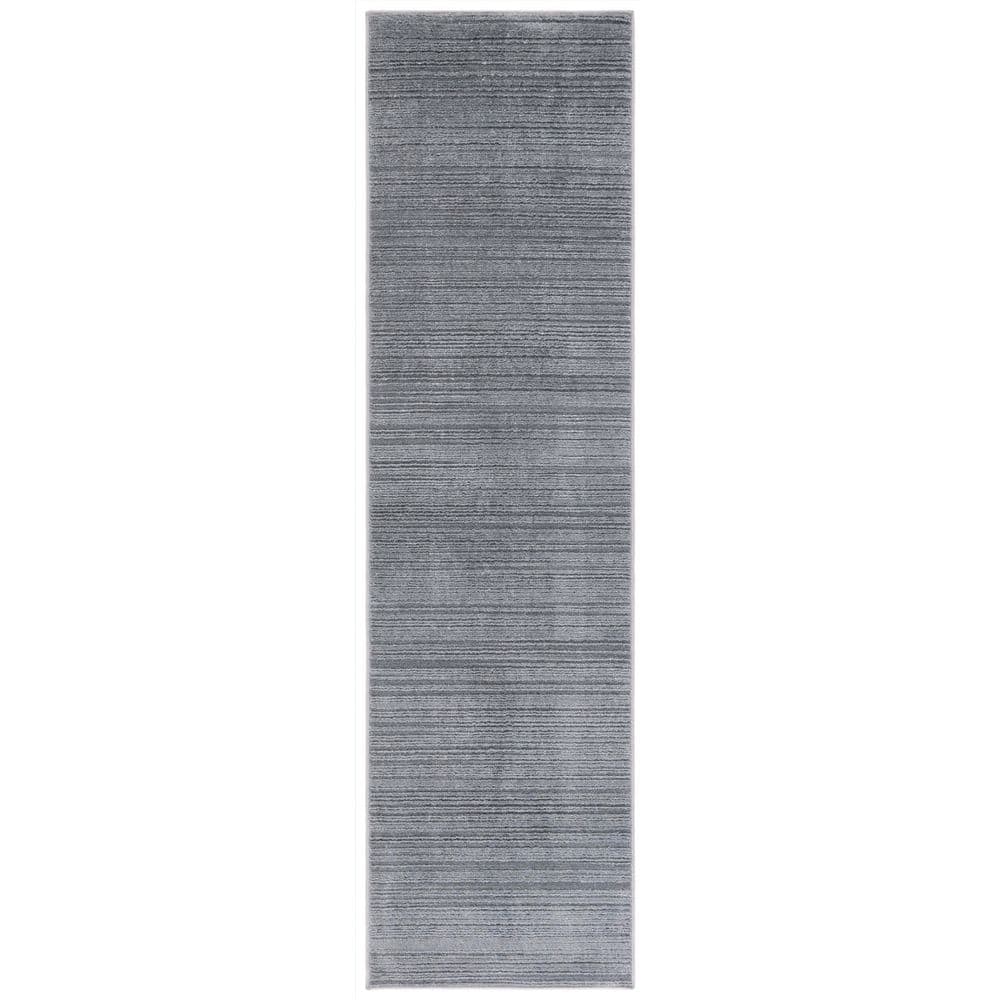 Harmony 2 ft. x 8 ft. Gray Solid Striped Runner Rug price history on PriceWatchPro