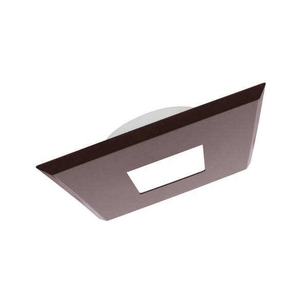 NICOR DLF SureFit(v4) 5 in. 10Watt Square OilRubbed Bronze Selectable Integrated LED Canless