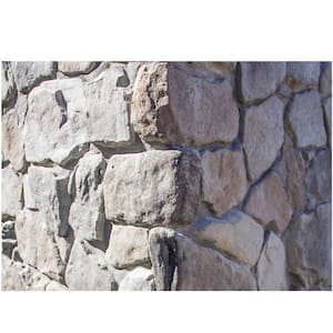 Traditional 1.5 in to 4 in x 5 in to 7 in x 3 in Gray Hill Field Stone Concrete Stone Veneer Corners (6 lin. ft./bx)