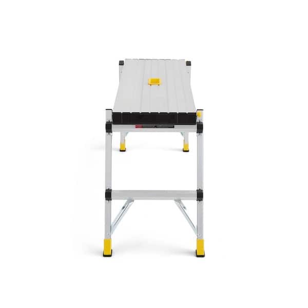 Gorilla Ladders - 4 ft. x 12 in. x 20 in. Aluminum Slim-Fold Work Platform, 300 lbs. Load Capacity