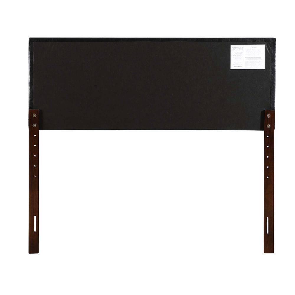 Nova Black Faux Leather Full Adjustable Headboard