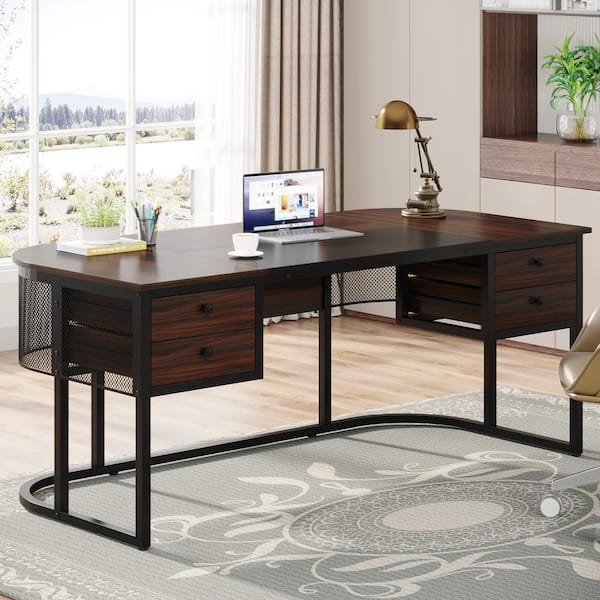 TRIBESIGNS WAY TO ORIGIN Halseey 63 in. Dark Walnut and