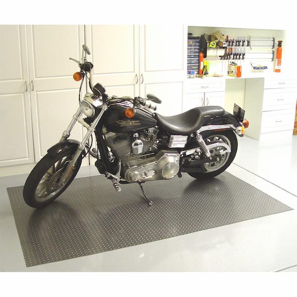 7.5 ft. x 10 ft. Pewter Textured Vinyl Floor Mat