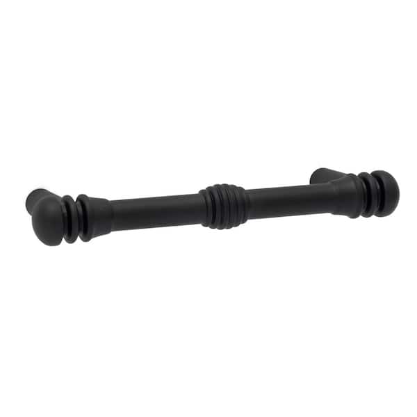 Charlotte 3-1/4 in. (83 mm) Center-to-Center Traditional Matte Black Bar Drawer Pull