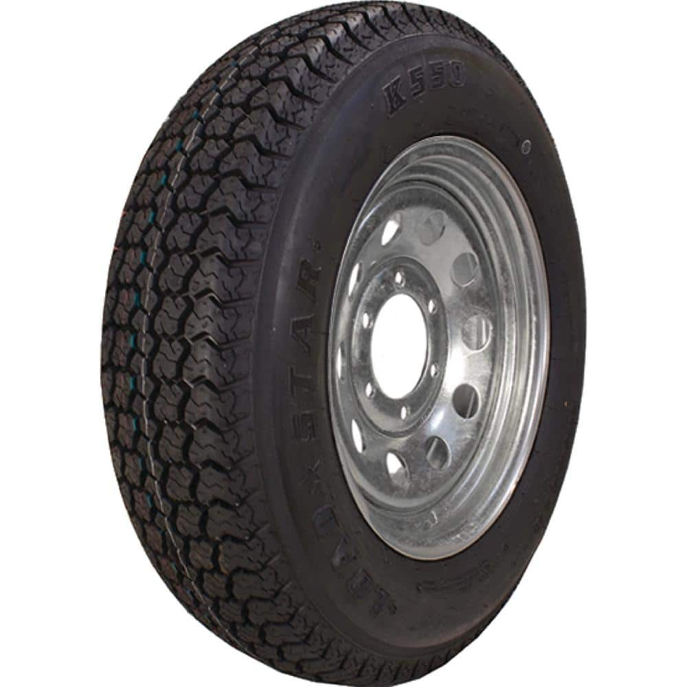 LOADSTAR ST225/75D-15 K550 BIAS 2540 lb. Load Capacity Galvanized 15 in. Bias Tire and Wheel Assembly