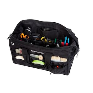 World's First Magnetic Tool Bag Removable Tool Carrier 11 lbs. 21 in. L x 13 in. W Black Canvas Shoulder Strap Included