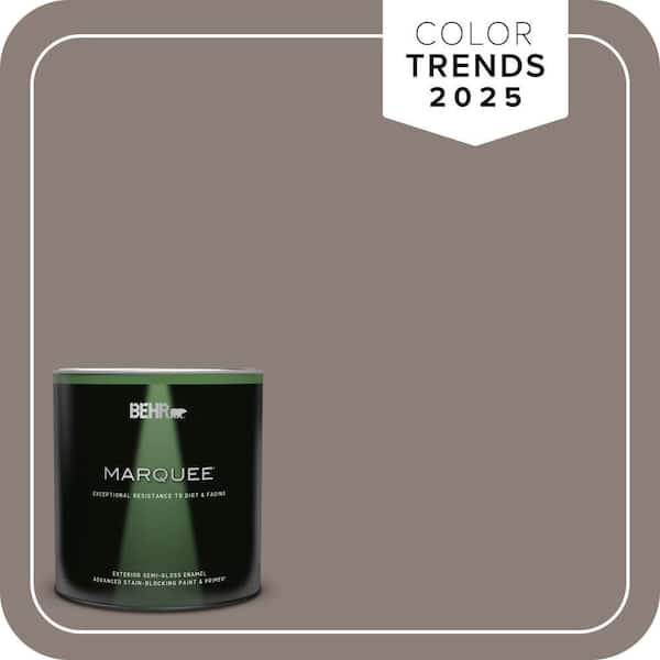 BEHR MARQUEE 1 qt. Home Decorators Collection #HDC-NT-27B Wild Truffle Semi-Gloss Enamel Exterior Paint & Primer